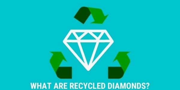 diamond with recycled symbol